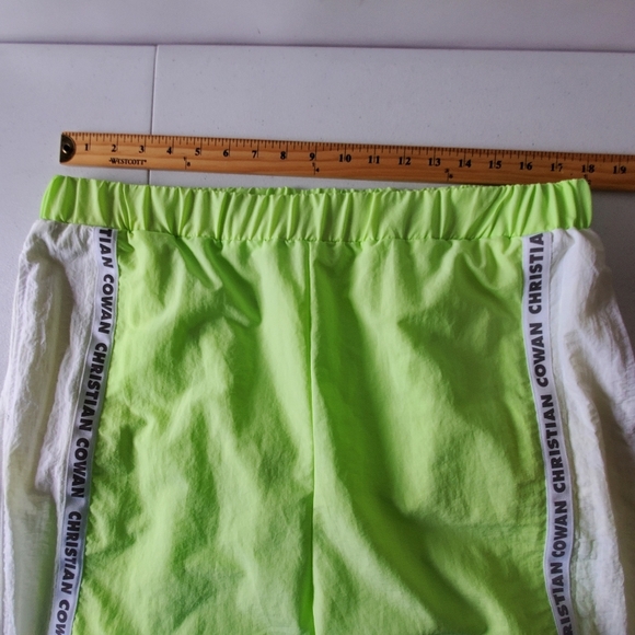 ASOS Design x Christian Cowan Tracksuit Size 12 Nylon Jacket and Joggers Neon - Picture 10 of 16